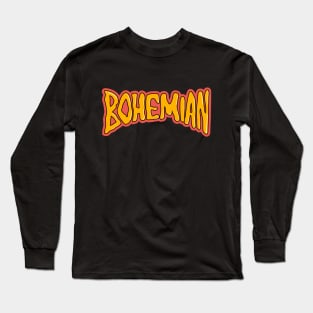 Bohemian Peace - Skate-Inspired Graphic Lettering Shirt Long Sleeve T-Shirt